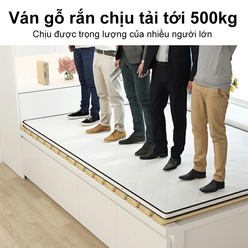 Giường Pallet Gấp Gọn Gỗ Thông CONOCO Không Cần Lắp Đặt Thoáng Khí Chống Ẩm Mốc