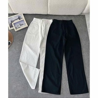 Quần Kaki Bigsize Nữ Dáng Suông Dài Mặc Tết Cho Chubby Lưng Cao (trên rốn 8cm) 50-95kg Q527