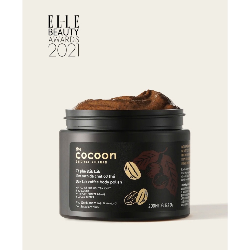 C09_Tẩy Da Chết Cơ Thể Cocoon Cà phê Đắk Lắk 200ml