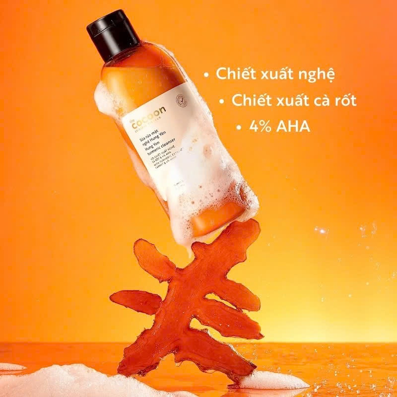 C11_Sữa Rửa Mặt Cocoon Nghệ Hưng Yên 310ml