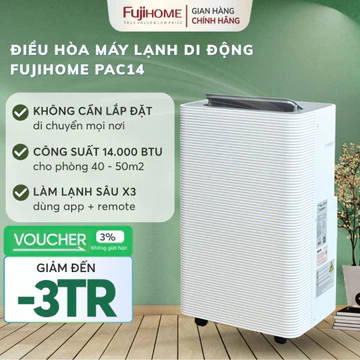 Điều hòa di động 14.000 Nhập Khẩu FUJIHOME, máy lạnh di động đa năng hút ẩm mini portable air conditioner