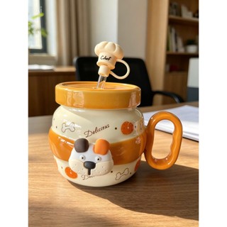 Ly sứ dễ thương, lạ mắt và độc đáo, thích hợp làm quà tặng, có ống hút và hộp A451-1