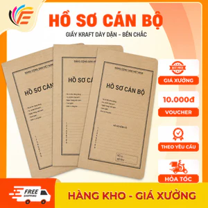 Hồ Sơ Cán Bộ Định Lượng 170Gsm Hàng Dày Sỉ In Theo Yêu Cầu