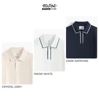 Áo Polo Nam Tay Ngắn Vải Cotton Phối Cổ Và Nẹp Form Fitted - Routine 10S25POL013