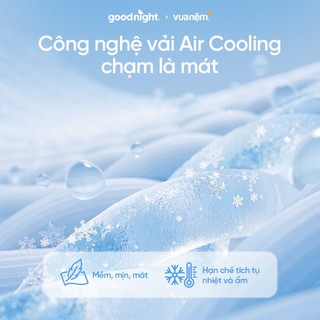 Chăn mùa hè mát lạnh Vua Nệm Goodnight Snowsilk cho bé, Mền cotton lạnh 2mx2m2 thoáng khí mềm mịn