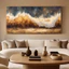 Tranh Trừu Tượng Nghệ Thuật Sóng Biển 3D Decor Phòng Khách, Phòng Làm Việc Không Gian Thư Giãn Treo Khách Sạn Sang Trọng