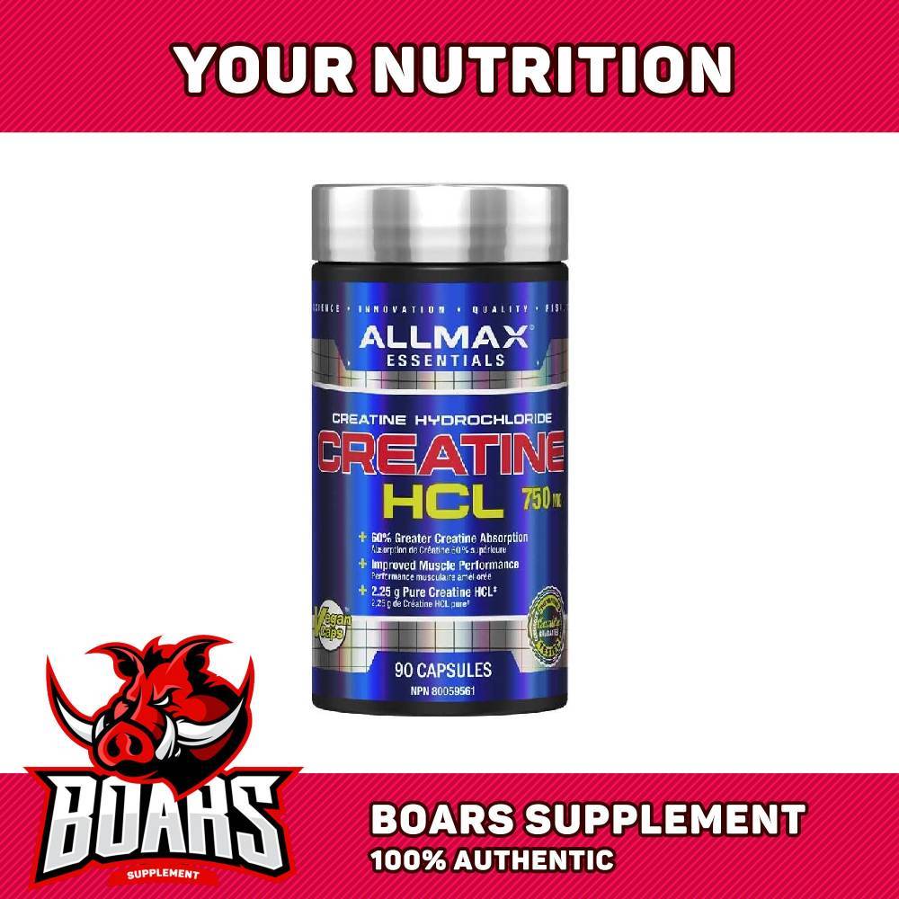 Allmax Creatine HCL 750mg (90 Viên) - Dạng Viên Tiện Dụng Cho Người Tập Gym