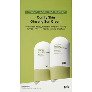 C20_Kem chống nắng nhân sâm Plenty Plant Comfy Skin Ginseng Sun Cream 50ml