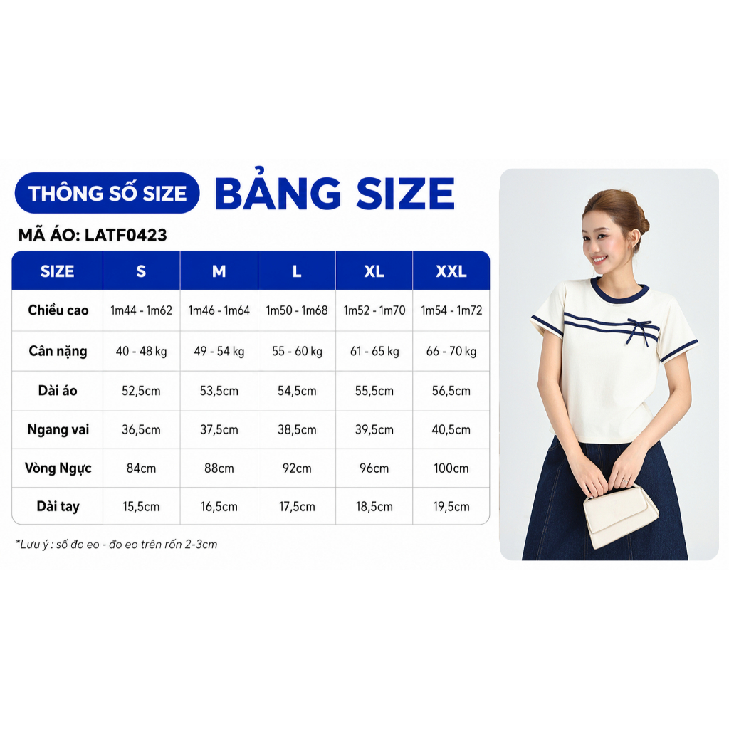 Áo Thun Nữ GUMAC Cổ Tròn Tay Ngắn Phối Dây Nơ Cách Điệu Chất Cotton Co Giãn Thoáng Mát LATF0423