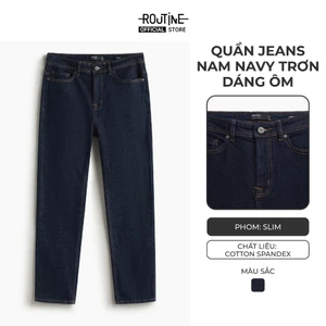 Quần Jean Nam Trơn Form Slim - Routine 10S25DPA103C