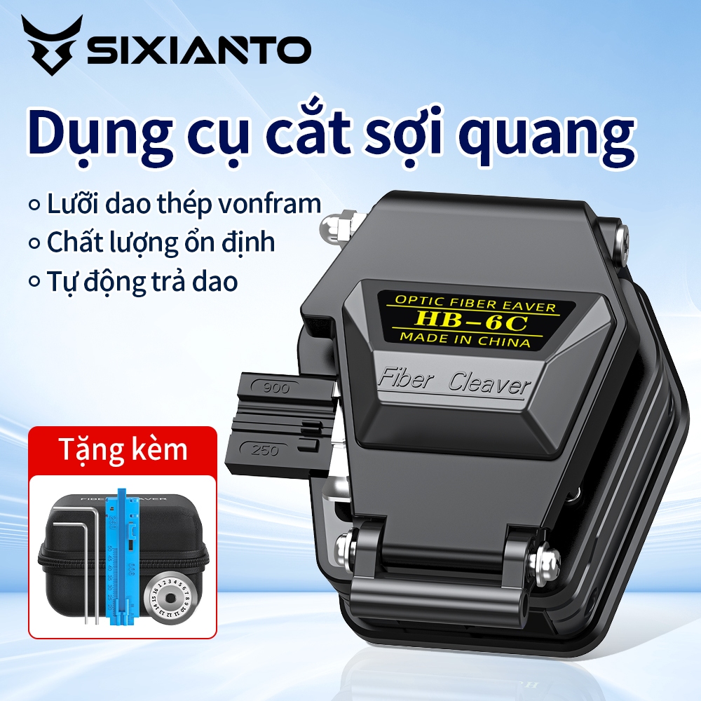 Dao Cat Soi Quang HB-6C Tu Dong Hoi Vi Cat Chinh Xac Cao Cho May Han Quang FTTH