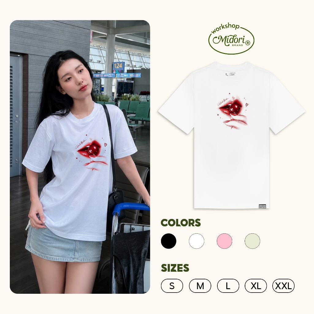 Áo Thun Form Rộng LUSH BEAUTY Cao Cấp Phông Nam Nữ Unisex Cotton Local Brand | MI MIDORI