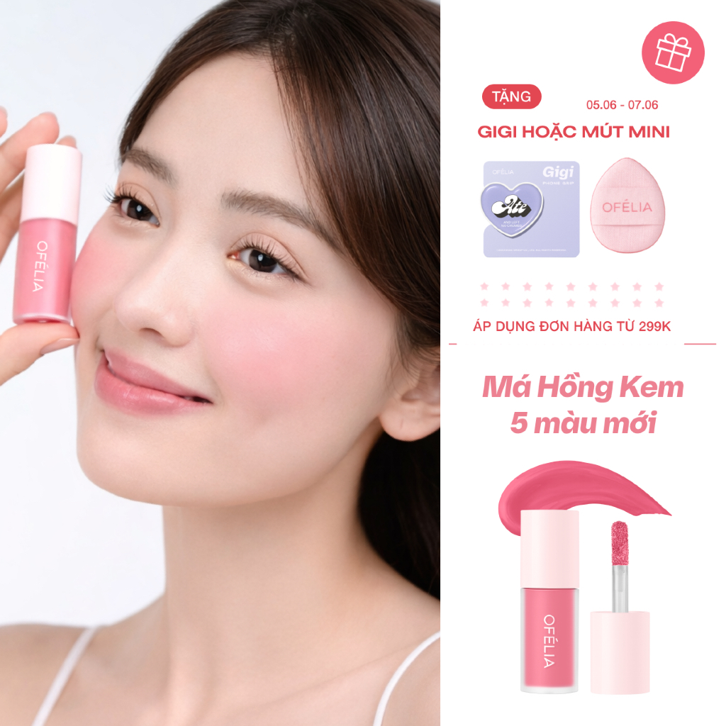 [LS NEW] Má Hồng Kem OFÉLIA Lolli Liquid Blush (4.6g)