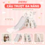 Cầu Trượt Cao Cấp Pakey Lâu Đài Chơi Trong Nhà, Ngoài Trời Cho Bé, Cầu Tuột Trẻ Em Dày Dặn Chắc Chắn An Toàn