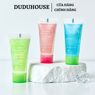 (Hàng Công Ty) Sữa rửa mặt Bioderma Gel Moussant Da Dầu Khô Nhạy Cảm 8ml Duduhouse