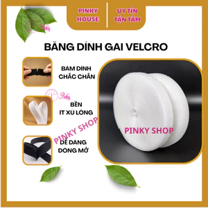 Băng Dính Gai Velcro Dán Xé 2 Mặt Cuộn 25M, khóa nhám (KHÔNG KEO) Độ Bám Dính Cao | Đủ Size 1.5cm, 2cm, 3cm, 4cm, 5cm