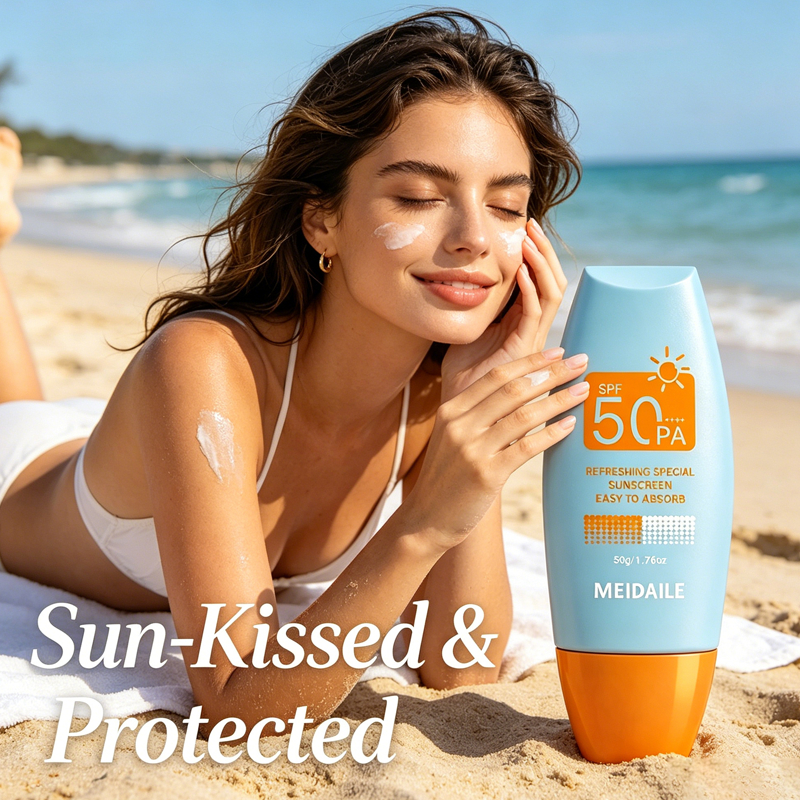 Kem chống nắng MEIDAILE SPF50+ mát mẻ, thấm nhanh, phù hợp mọi loại da