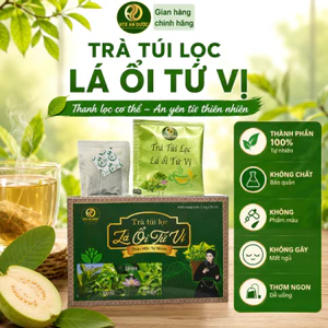 TRÀ TÚI LỌC LÁ ỔI TỨ VỊ, , 25 túi lọc/hộp