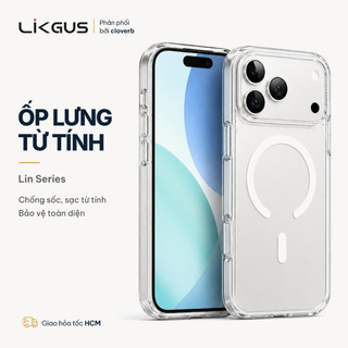 Ốp Lưng Trong Suốt Likgus Vòng Từ Tính Cho iPhone 17 Pro Max Không Ố Vàng
