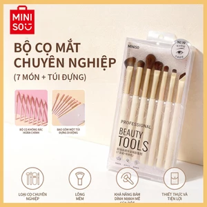 MINISO Bộ Cọ Trang Điểm 14 Cây Cao Cấp Kèm Túi Đựng, Trang Điểm Toàn Diện Cho Mặt Và Mắt