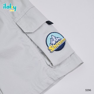 Mix set bé trai ILABY HCM áo thun cotton in hình và quần đùi túi hộp năng động [3887+3296]