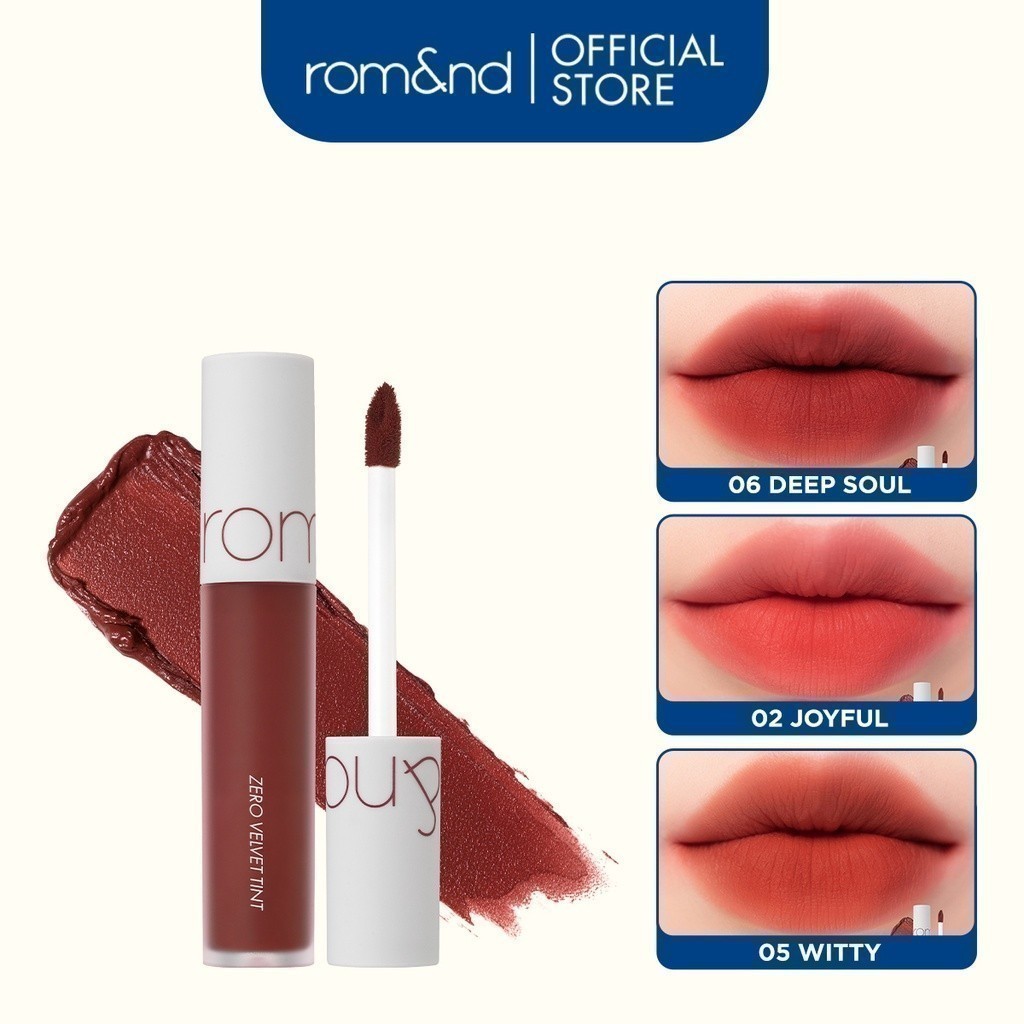 [LIVE] Son kem siêu lì, cho đôi môi mịn mượt Hàn Quốc Romand Blur Fudge Tint 5g / Zero Velvet Tint 5.5g