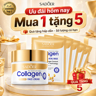 SADOER Tiểu Kim Bình 2.0 Kem 10X Collagen Thủy Phân Căng Bóng Da Tái Tạo Cấp Ẩm Chống Cakey Lột Xác