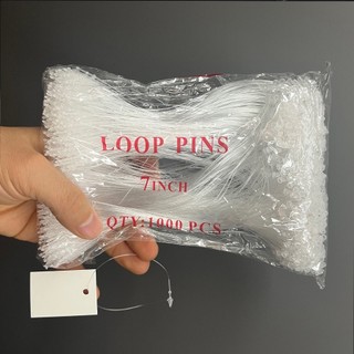 Combo 1000 dây nhựa xâu tag mác quần áo, dây ti xỏ nhựa đầu nhọn kích thước 8cm, 18cm - Hàng đẹp