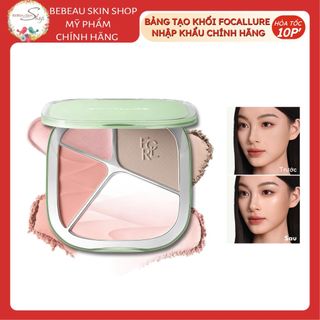 Bảng Tạo Khối Focallure Gradient Kèm Bắt Sáng 4 Ô Đa Năng Tiện Lợi 15.5g Nhập Khẩu Chính Hãng