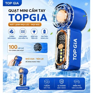 [QUÀ TẶNG KHI MUA] Quạt cầm tay TopGia làm mát nhanh, nhỏ gọn, dễ mang đi, tiết kiệm pin