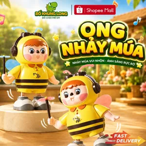 Đồ Chơi Robot Ong Nhảy Múa BỐ KHỦNG LONG Vui Nhộn Lắc Lư Phát Nhạc Đồ Chơi Cho Bé 1 Tuổi
