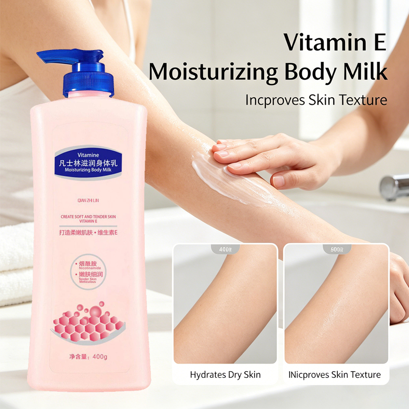 Gói đôi 400g Vaseline Vitamin Body Lotion, Vitamin E hydrating lotion cho tất cả nam giới phụ nữ da gia đình