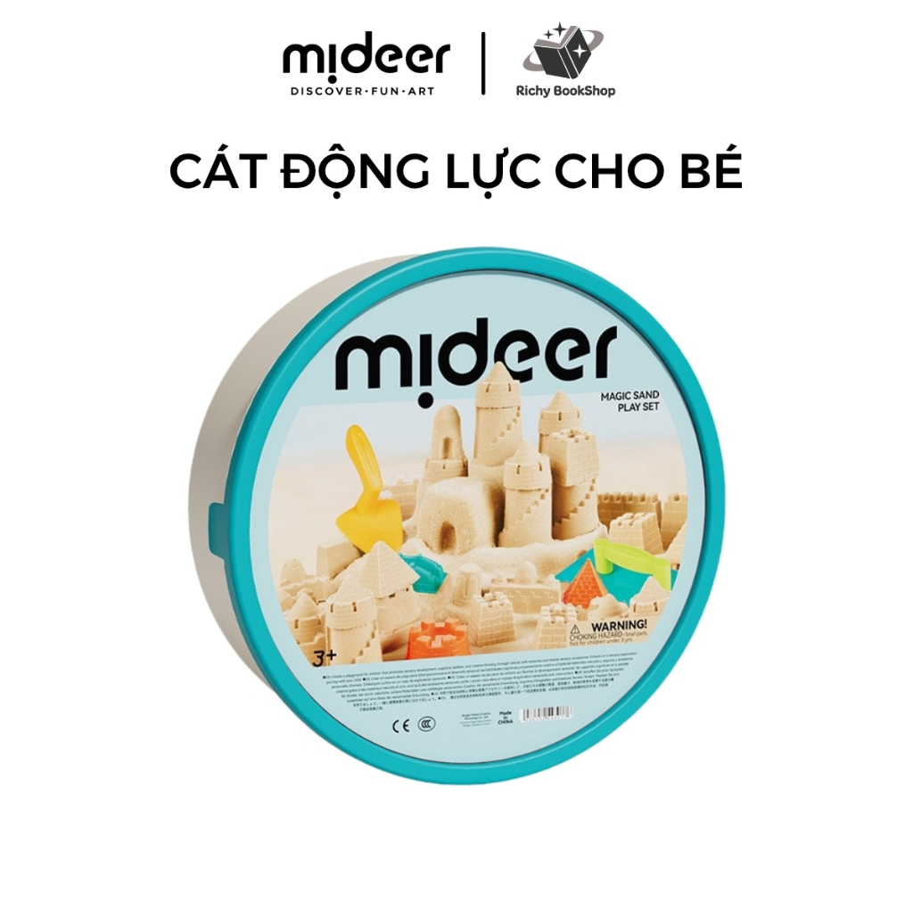 Bộ Cát Động Lực Mideer Magic Sand Play Set Kinetic Sand - Phiên Bản Chơi Dưới Nước, An Toàn Cho Bé