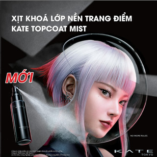 Xịt Khóa Nền Dưỡng Ẩm KATE Makeup Topcoat Mist 80ml Giữ Lớp Trang Điểm Lâu Trôi, Ngăn Bóng Dầu 12h