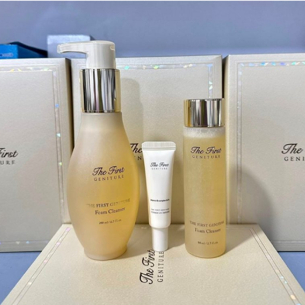 [Set 3 Món] Sữa rửa mặt chống lão hóa da tái sinh da OHUI The First Geniture Foam Cleanser