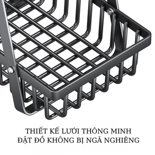 Kệ Đựng Trái Cây 3 Tầng Đa Năng, Kệ Nhà Bếp, Giá Để Rau Củ Quả, Thép Carbon Cao Cấp Chống Gỉ Tiết