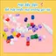 Bộ 264 hạt màu, dễ ủi, thích hợp cho nghệ thuật pixel, DIY và thủ công, bao gồm hộp đựng và vải ủi.