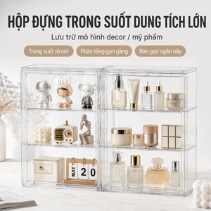 Hộp Nhựa Trong Suốt Trưng Bày Mô Hình ,Hộp Mica Trong Suốt Chống Bụi Gia Đình,Hộp Đựng Figure Búp Bê Cao Cấp