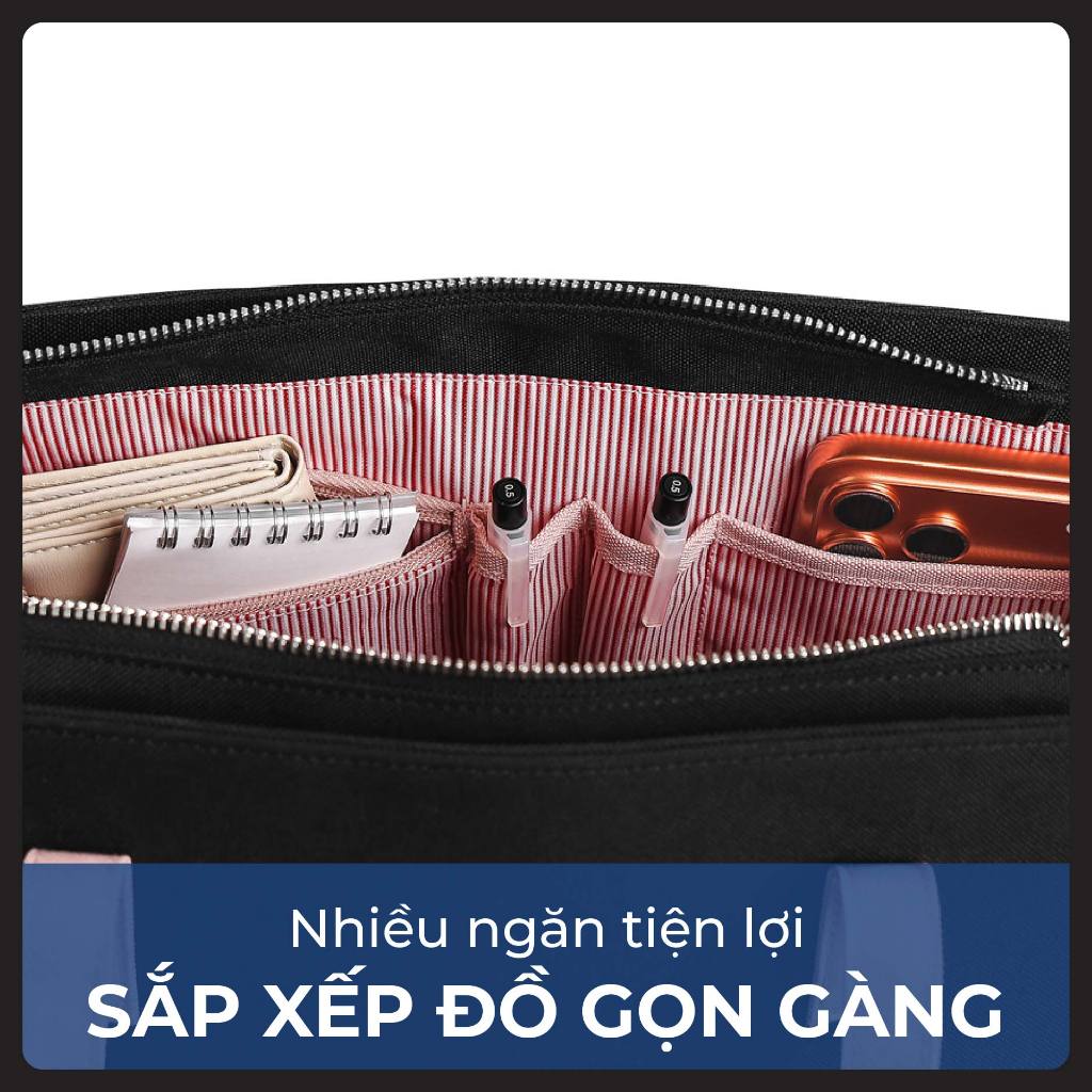 Túi Xách Nam Nữ Unisex Larita METRO WORK - Ngăn Chống Sốc Laptop 13 Inch, Dây Đeo Trợ Lực, Chất Vải Polyester Cao Cấp | BigBuy360 - bigbuy360.vn