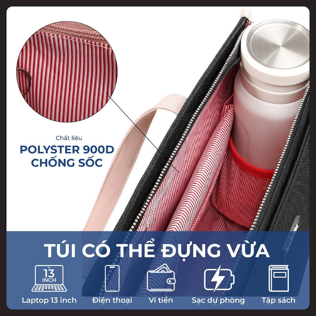 Túi Xách Nam Nữ Unisex Larita METRO WORK - Ngăn Chống Sốc Laptop 13 Inch, Dây Đeo Trợ Lực, Chất Vải Polyester Cao Cấp | BigBuy360 - bigbuy360.vn