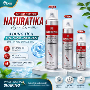 Gôm Xịt Tóc NATURA VIKA Xịt Giữ Nếp Tóc Lâu, Không Bết, Tạo Form Tóc Chuyên Nghiệp Dễ Sử Dụng