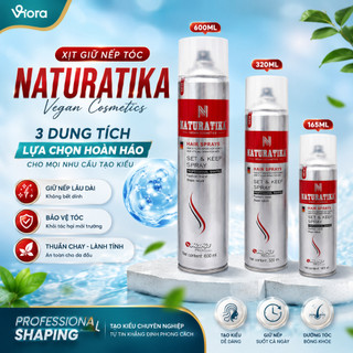 Gôm Xịt Tóc NATURA VIKA Xịt Giữ Nếp Tóc Lâu, Không Bết, Tạo Form Tóc Chuyên Nghiệp Dễ Sử Dụng