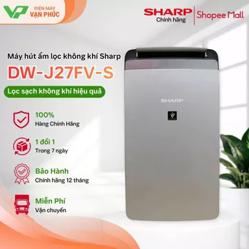Sharp Dehumidifier Air Purifier DW-J27FV-S Ion – 27 L