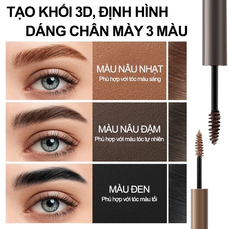 Combo 2 Siêu Phẩm Kẻ & Chuốt Mày – Dáng Mày 3D, Mềm Mượt, Không Lem, Không Trôi, Mày Đẹp Tự Nhiên