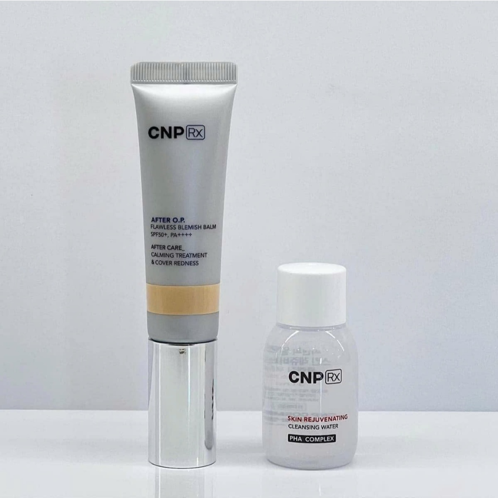 C24_Set Kem Chống Nắng + Tẩy Trang CNP Rx AFTER O.P. FLAWLESS BLEMISH BALM SPECIAL SET