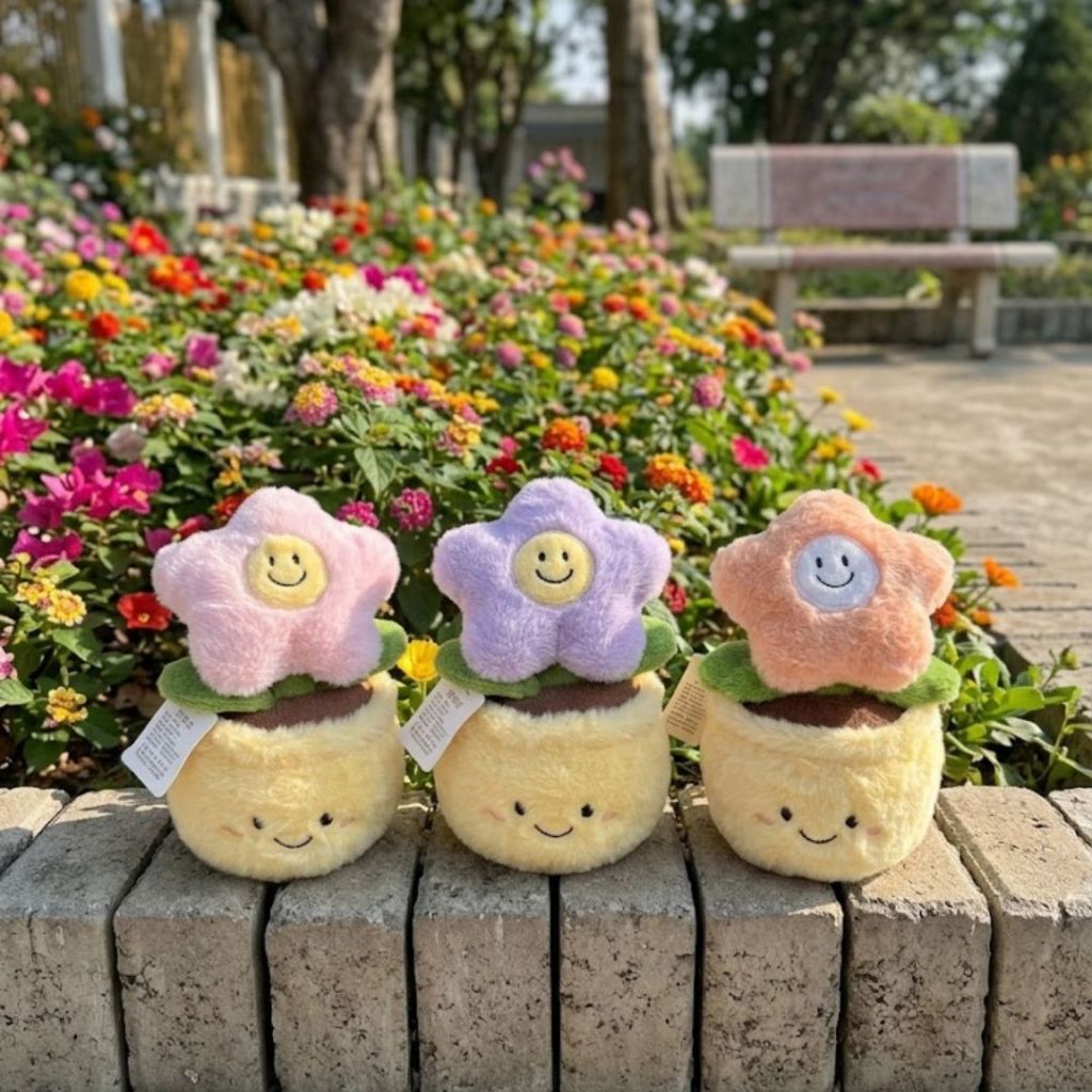Gấu Bông Chậu Hoa Dễ Thương Trang Trí Phòng Ngủ, Bàn Làm Việc, Quà Tặng Ý Nghĩa Cho Bạn Gái/Trai, Cho Bé
