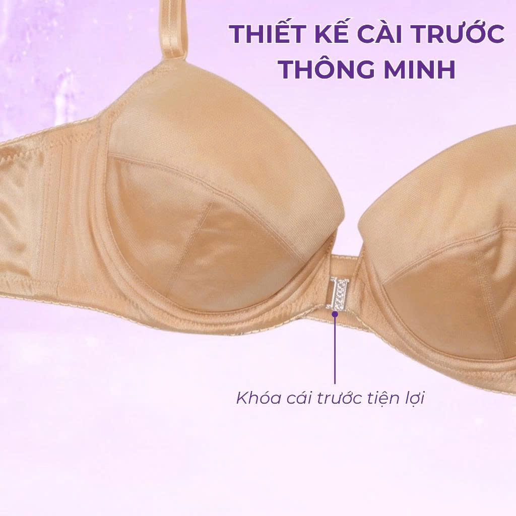 Áo Ngực trơn cao cấp mút mỏng siêu nhẹ annie bra 3012 cài trước,ôm ngực,phù hợp mặc công sở, đi học.