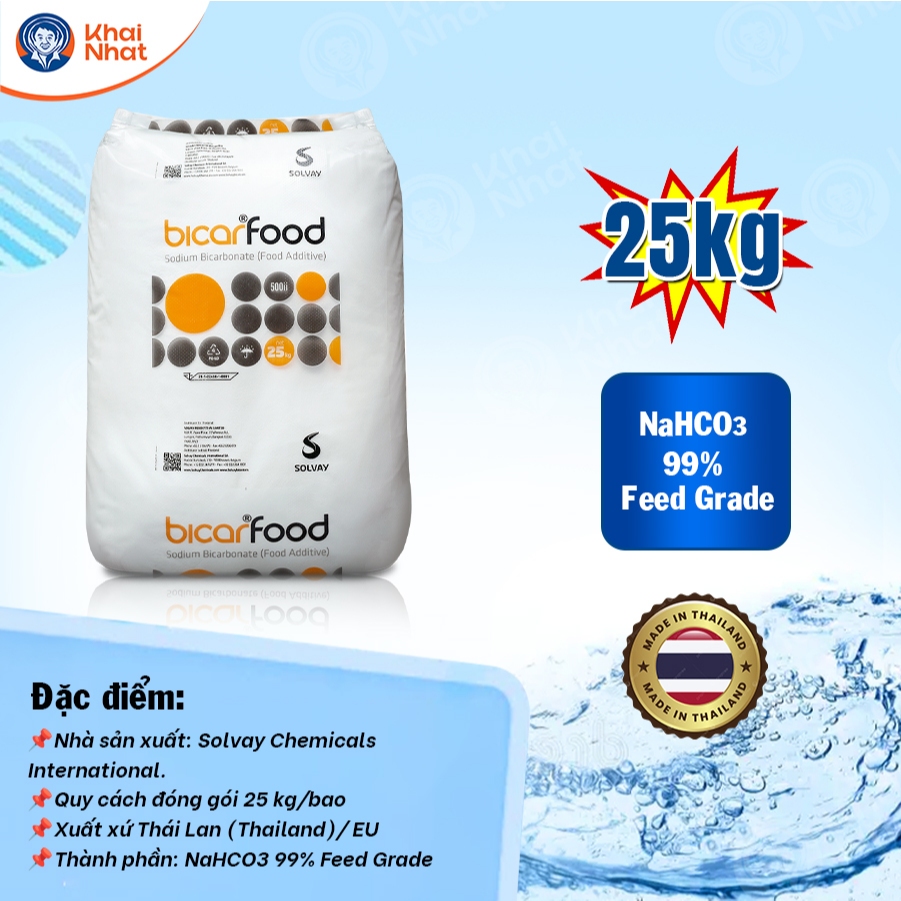 Bột nở làm bánh Baking Soda - Sodium Bicarbonate Food (25kg/bao) – NaHCO3 99% Feed Grade