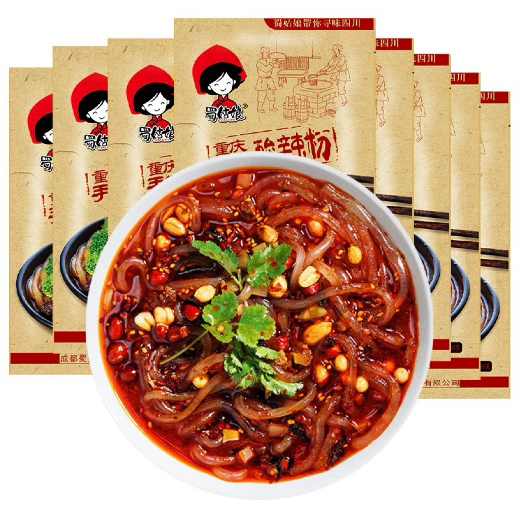 [ 3 Gói ] Miến Chua Cay Trùng Khánh Thục Cô Nương - Miến Gói Ăn Liền Nội Địa Trung Quốc Sợi Dai.s7