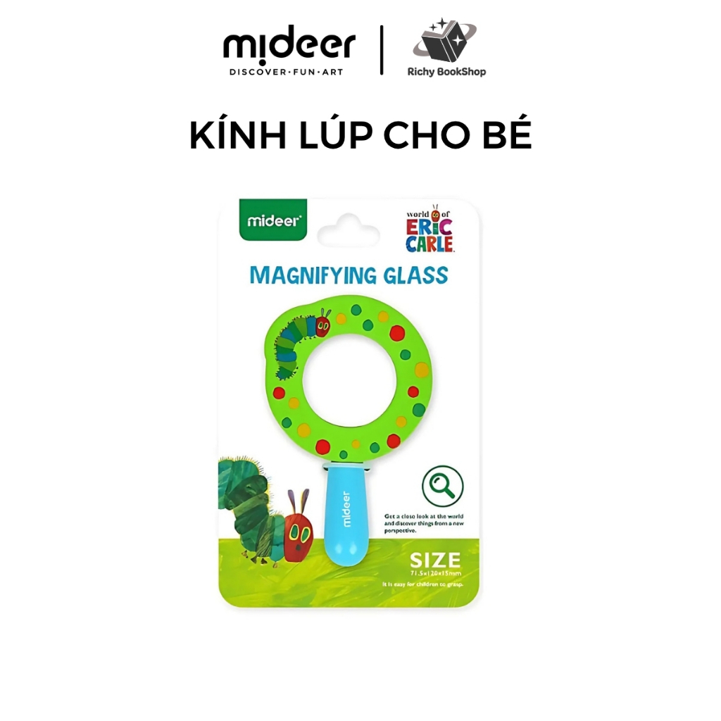 Đồ Chơi Kính Lúp Khám Phá Thế Giới cho bé 3+ - Mideer Magnifying Glass